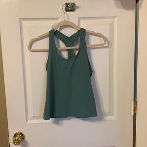 Teal Nulu Racerback Lululemon tank length short